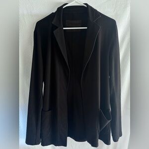 Frank & Eileen Tee Lab Open Front Soft Blazer Jacket Black Size S